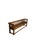An elegant 19th-century period bench crafted from fine solid walnut and featuring the refined craftsmanship typical of the...