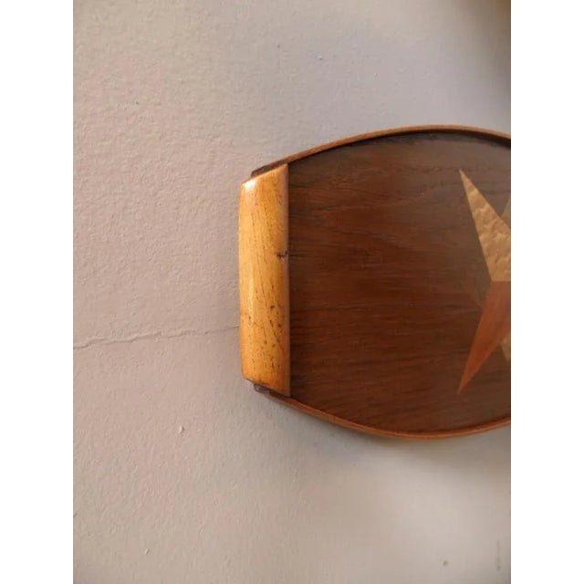 Vintage Wooden Tray with Inlay, 1930s For Sale - Image 4 of 9