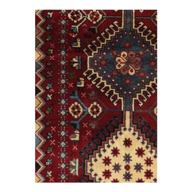 Traditional Persian Hand Knotted Yalameh Runner For Sale - Image 3 of 5
