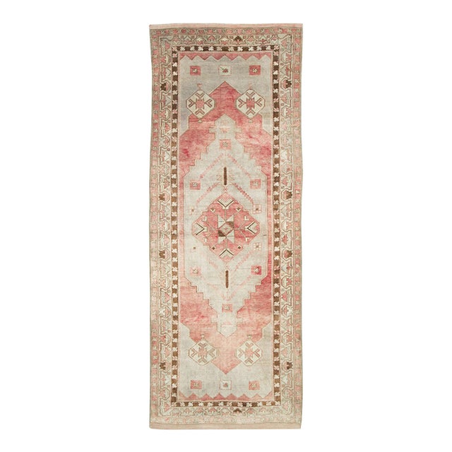 Galerie Shabab Collection Mid-20th Century Turkish Anatolian Wide Gallery Runner For Sale