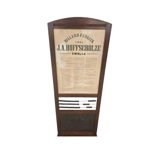 Wall Billiards Scoreboard by J.A. Hoffscholze, 1960s For Sale - Image 3 of 7