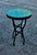 Moroccan 16" Mini Moroccan Mosaic Accent Table – Emerald Aqua Tile Top For Sale - Image 3 of 9