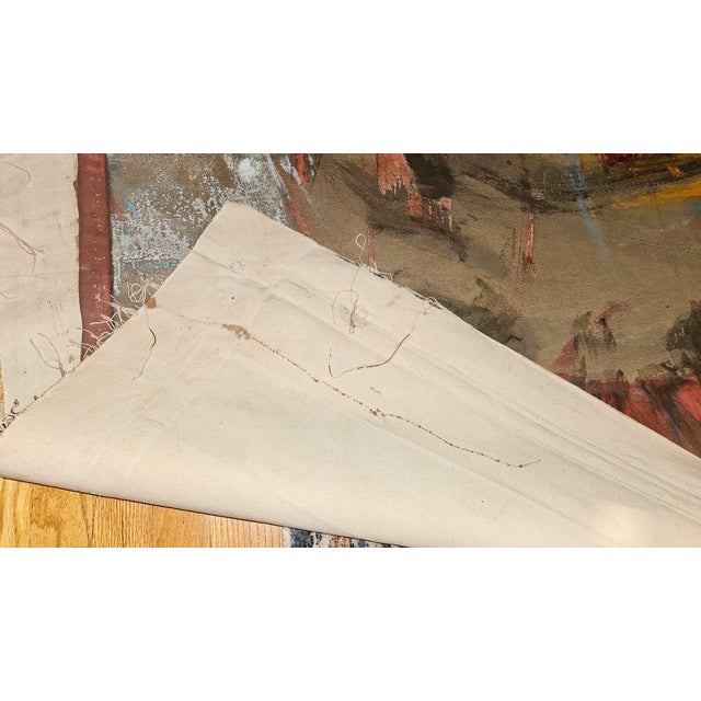 Late 20th Century Stephen Mueller – “Kaspar Won’t Go Up the Road” – Large-Scale Abstract Oil Painting on Canvas, Signed For Sale - Image 9 of 9
