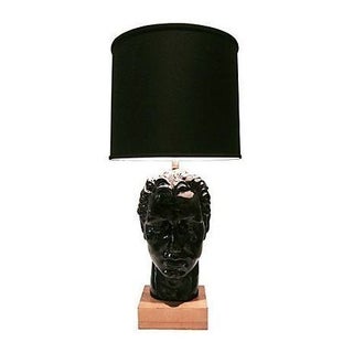 Mid-Century Male Bust Table Lamp For Sale