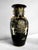 Chinoiserie Pair of Monumental Chinoiserie Black & Gilt Figural Floor Vases, 36” For Sale - Image 3 of 8