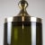 Mid-Century Modern Brass and Amber Acrylic Glass Ice Container with Internal Glass Container, 1960s For Sale - Image 3 of 8