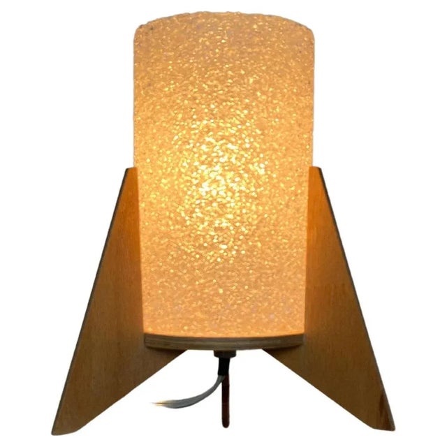 Yellow Space Age Rocket Table Lamp by Pokrok Zilina, 1970s For Sale - Image 8 of 8