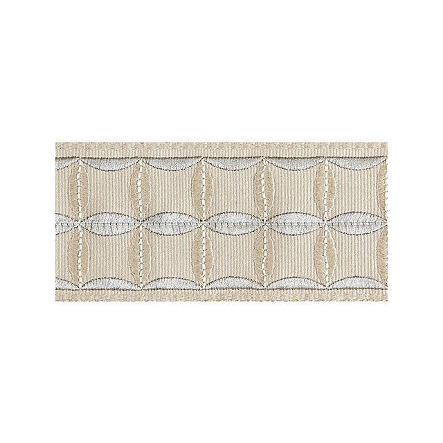 From the Scalamandre collection.Dry Clean Only 100% Viscose Embroidery On 100% Cotton Ground Pattern repeat is 2.125"L One...