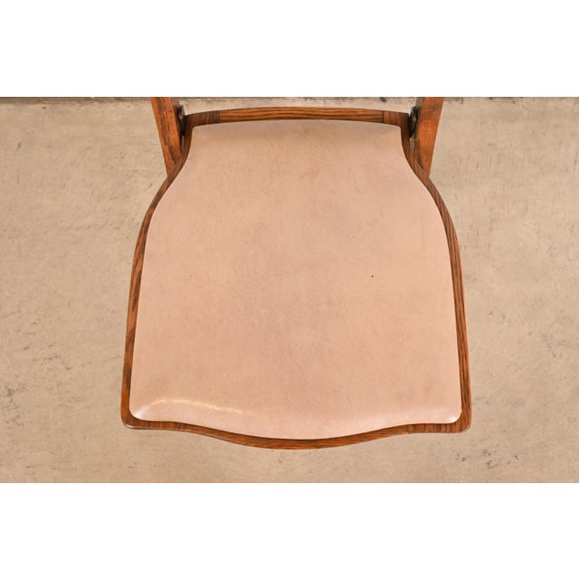 Antique Arts & Crafts Carved Oak Lyre Back Folding Dining Chairs by Phoenix Chair Co., Set of Twelve For Sale In South Bend - Image 6 of 11