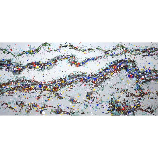 Wavy Expression. Modern Original Painting For Sale