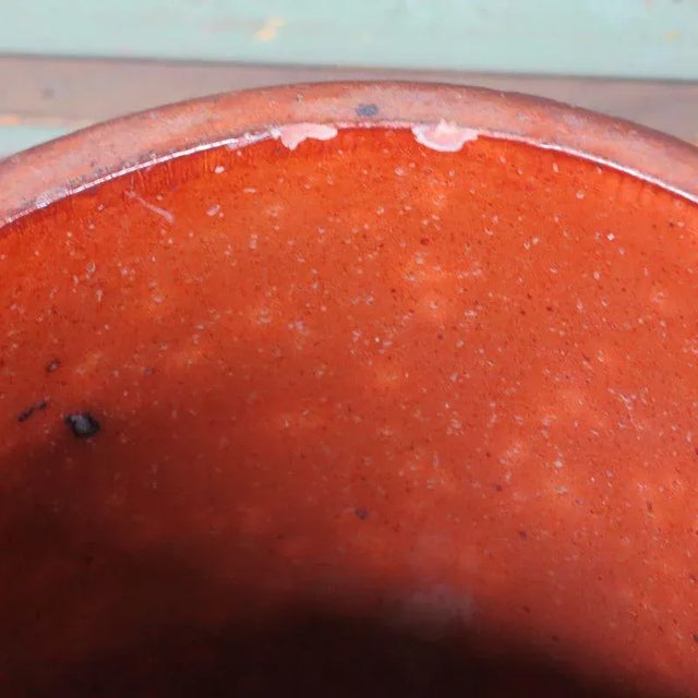 Antique Industrial Style Red Earthenware Pot from Unleserlich, 1900s For Sale - Image 5 of 8