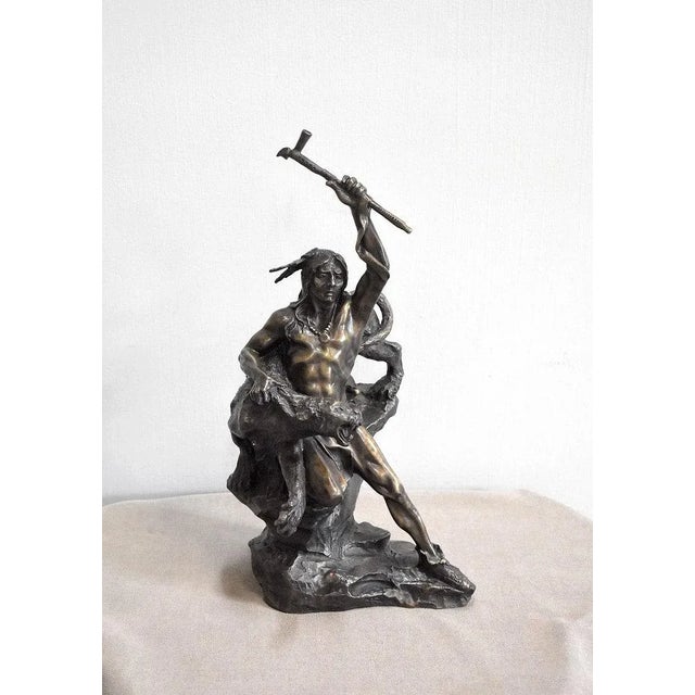 Bronze of a Warrior, 1970s For Sale - Image 11 of 11