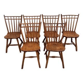 Vintage Windsor Style Dining Chairs by Hunt Furniture - Set of Six For Sale