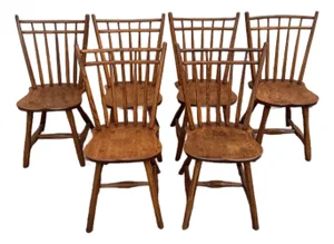 Vintage Windsor Style Dining Chairs by Hunt Furniture - Set of Six