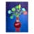 Large Vintage Acrylic Still Life Painting on Canvas For Sale
