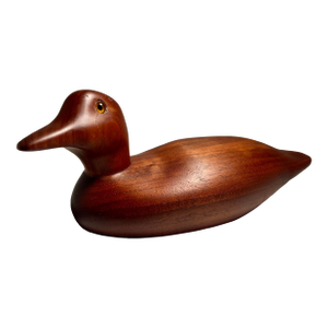 1986 Buck’s Ducks Wooden Duck Decoy No. 7 Hand Carved Signed Folk Art