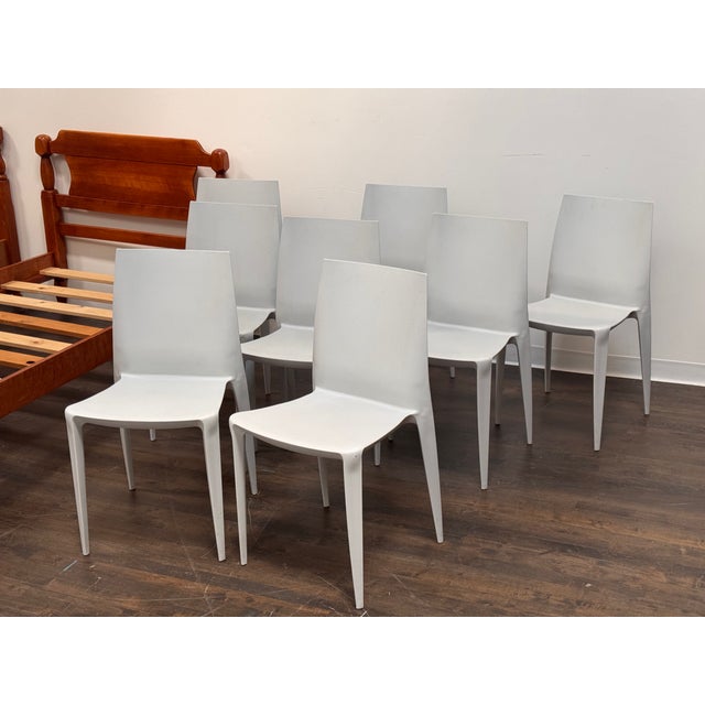 Design Plus Gallery presents a Set of Eight Bellini Chairs by Mario Bellini for Heller. The chairs are made from...