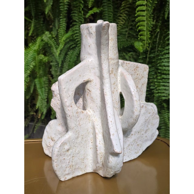 Exceptional Abstract Cubist Sculpture Vase by Diane Grant For Sale - Image 6 of 12