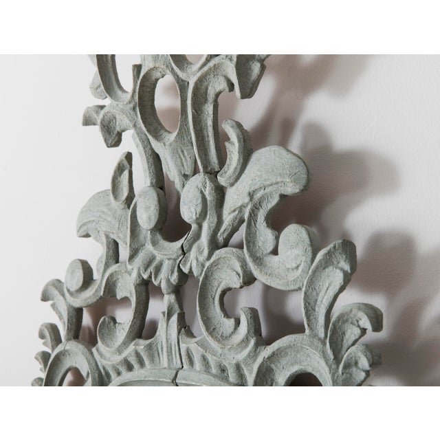 19th Century 19th Century Italian Painted Venetian Mirror Appliqués - a Pair For Sale - Image 5 of 13