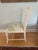 Chinese Chippendale Style WhiteChair Newly Upholstered. For Sale - Image 4 of 7