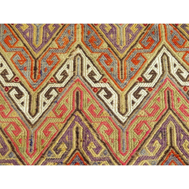 1960s 1960s Vintage Tribal Kilim Rug - 61"x102" For Sale - Image 5 of 11