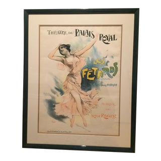 Antique French Les Fetards Lithograph For Sale