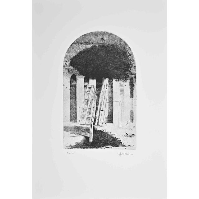 Etching realized by Sigfrido Oliva in 1990. Hand signed in pencil. Artist proof. Very good condition. This piece is...