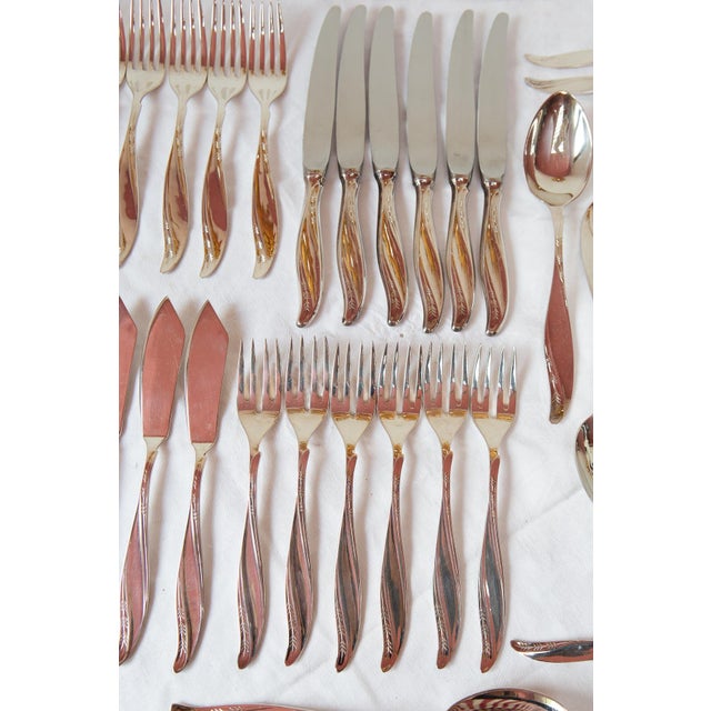 Polish Cutlery Set for Six by Hefra Amerykański, 1990s, Set of 40 For Sale - Image 14 of 16