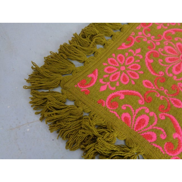 Large Barocco World Creations Wool Bedspread by Bolis, Italy, 1970s For Sale - Image 11 of 18