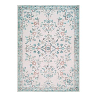 Lavable Machine Woven Rug Coral 5x7 For Sale