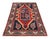 Late 18th Century Antique Kazak Rug in Red and Blue Tones With Geometric Medallion - Rug & Kilim For Sale - Image 5 of 7