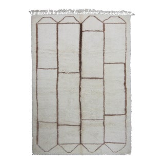 Berber White Wool Rug For Sale
