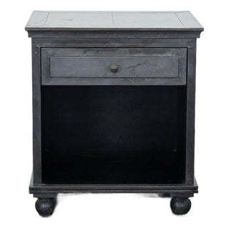 Restoration Hardware One Drawer Nightstand With Shelf For Sale