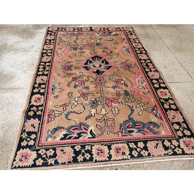 Galerie Shabab Collection Early 20th Century Indian Lahore Accent Rug For Sale In New York - Image 6 of 8