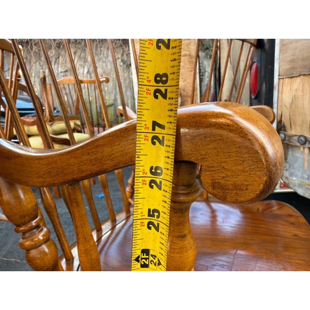 Vintage Ethan Allen Windsor Fan Back Dining Chairs. Set of 6 For Sale - Image 14 of 16