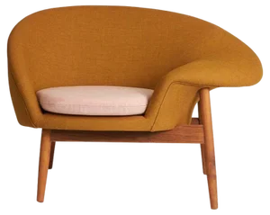Fried Egg Right Lounge Chair by Warm Nordic
