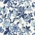 Sample- Schumacher X Timothy Corrigan Huntington Gardens Fabric in Bleu Marine For Sale