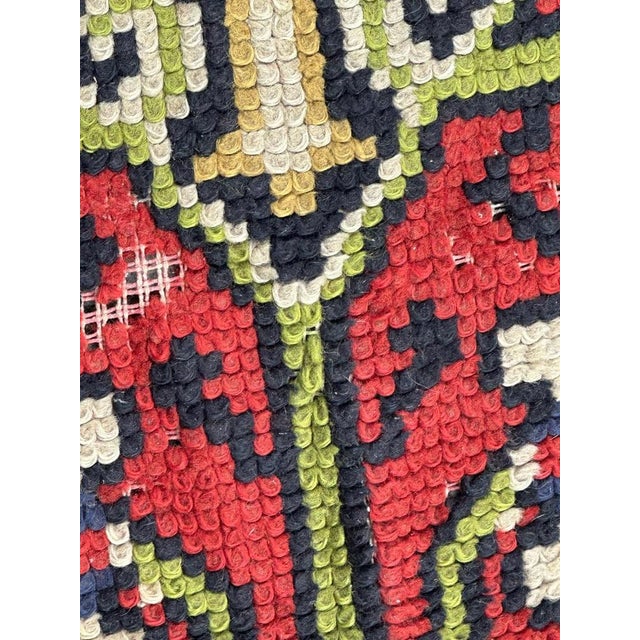 Textile Small Mid-Century French Cogolin Rug, 1940s For Sale - Image 7 of 14