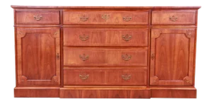 Baker Furniture Georgian Mahogany Sideboard or Bar Cabinet