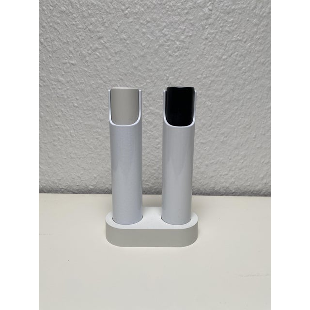 Plastic Salt and Pepper Grinders attributed to Rud Thygesen and Johnny Sørensen for Rosendahl, Denmark, 1960s, Set of 3 For Sale - Image 7 of 8