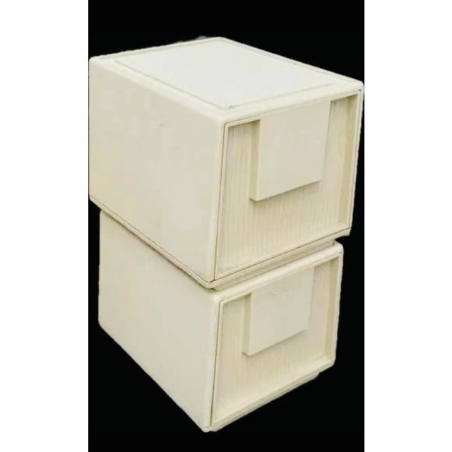 Mid Century Atomic 1960s "Staco Tuf-File" File Cabinet Pair For Sale - Image 4 of 9