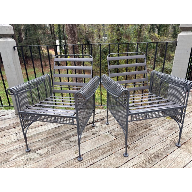 Russell Woodard Russell Woodard Sculptura Pool Side Dining Table H& 4 Chairs, Attributed For Sale - Image 4 of 10