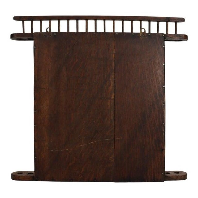 Antique Oak Display Rack C1910 For Sale - Image 6 of 7