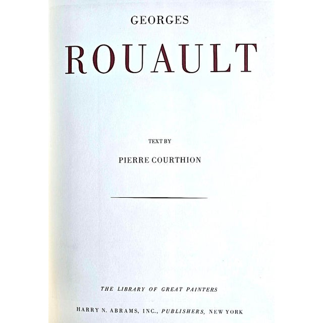 Textile 1977 Edition of "Georges Roualt", by Pierre Courthion, From the Library of Great Painters For Sale - Image 7 of 14