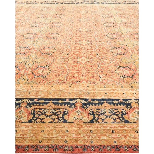 Mogul Collection Hand-Knotted Area Rug - Pink 12' 3" x 17' 6" For Sale - Image 4 of 9