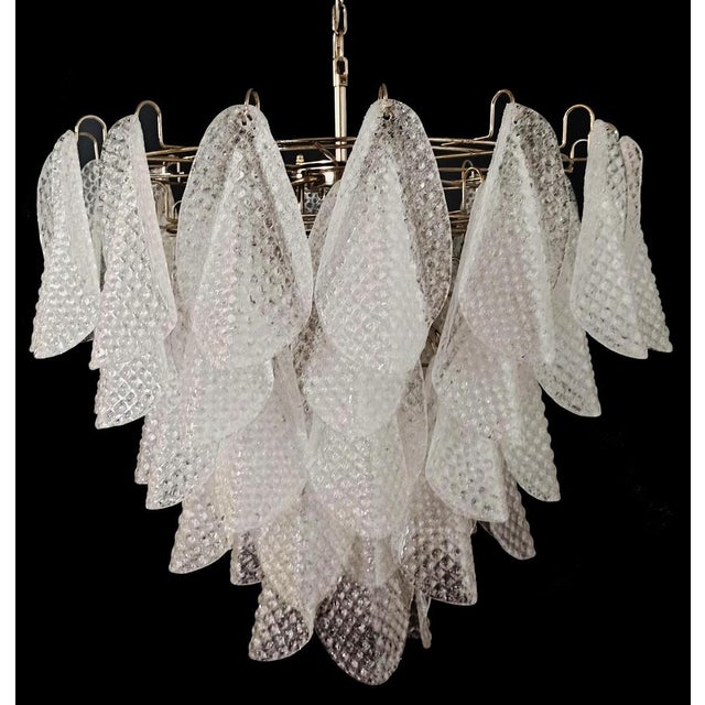 Italian Murano Glass Chandelier, 1970s For Sale - Image 3 of 16