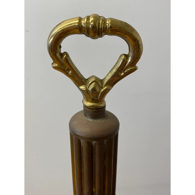 Early 20th Century Brass Towel Holders - a Pair For Sale In San Francisco - Image 6 of 10