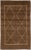 Brown Modern Moroccan Style Brown Handmade Wool Rug With Geometric Pattern For Sale - Image 8 of 8