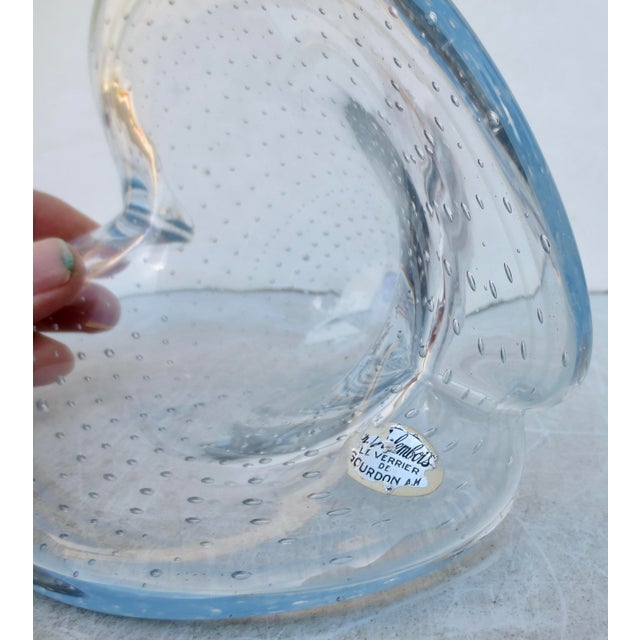 Glass Murano Controlled Bubble Glass Bowl For Sale - Image 7 of 11