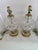 Late 20th Century Vintage Neoclassical Diamond-Pattern Glass Urn Table Lamps - Pair For Sale - Image 5 of 13